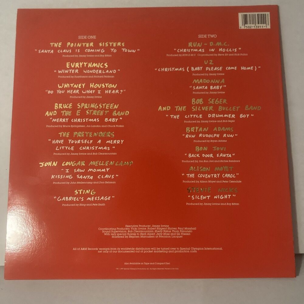 A VERY SPECIAL CHRISTMAS 87 33 rpm 12" vinyl record Special Olympics Production - Picture 4 of 12